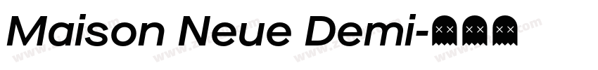 Maison Neue Demi字体转换